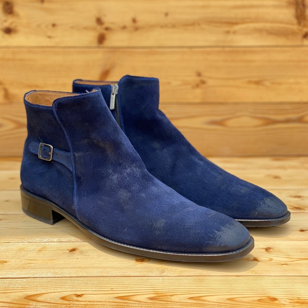 Mezlan Navy Suede Chukka Boots